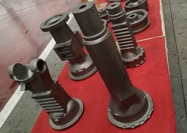 Γκρίζα Forklift ρίψης σιδήρου μπροστινή ακριβής διάσταση βραχιόνων αξόνων με το επίστρωμα τέρματος