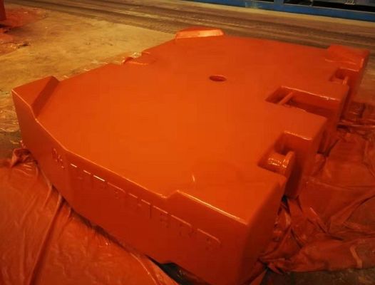 TS16949 πυροβοληθε'ν αντίβαρο γερανών σιδήρου 10000kg φυσήματος γκρίζο