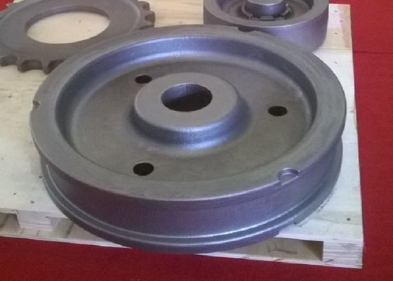 OEM Πυροβολιστική επιφάνεια πράσινης άμμου Τμήματα χύτευσης τροχών για βιομηχανικά μηχανήματα